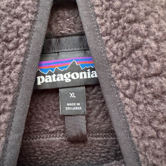 Patagonia Men's Classic Black Charcoal Fleece Zip Up Vest Size XL - Picture 5 of 12